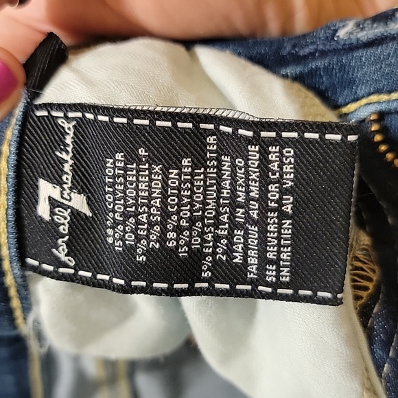 7 For All Mankind Gwenevere Ankle Skinny Jeans Size 32 - Picture 4 of 11